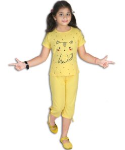 Girls Nightsuit combo set (multi-colour)