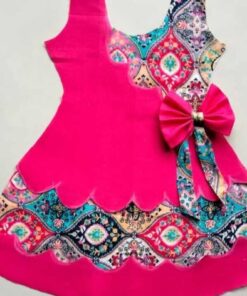 Floral Printed Frock Knee Length Short Frock Dress (Rani)